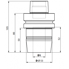 PORTE-OUTILS HSK63F SERRAGE HYDRO  M109 10
