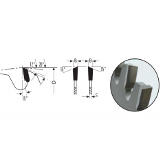 LAME HW TYPE AA POUR PORTATIVE ET SCIE A ONGLET