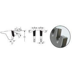 LAME HW TYPE MRS POUR TRONÇONNEUSES AUTOMATIQUES