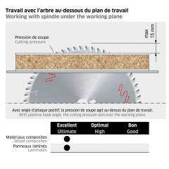 Lame FREUD panneaux mélaminés ou plaqués Ø300 LU3A