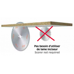 Lame FREUD panneaux mélaminés ou plaqués Ø300 LU3A
