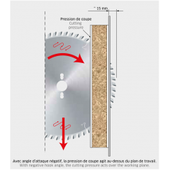 Lame FREUD panneaux mélaminés - plaqués - composites Ø250 et 303 LU3B