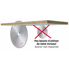 Lame FREUD panneaux mélaminés- plastiques - Trespa Ø300 LU3F