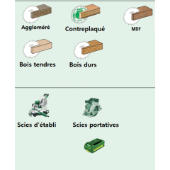 Lame FREUD Ø160 denture positive pour scies portatives et à onglets