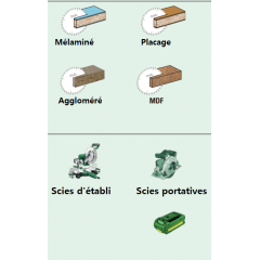 Lame FREUD Ø160 denture négative pour scies portatives et à onglets