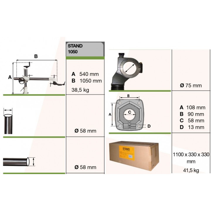 SUPPORT ENTRAINEUR TOUPIE STAND