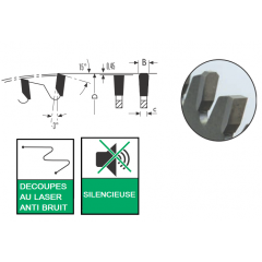 lames hw pour solid surface et panneaux d'aggloméré
