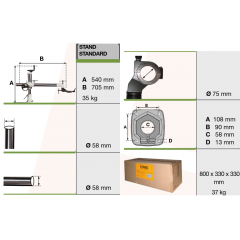 SUPPORT ENTRAINEUR TOUPIE STAND STANDARD - EASY