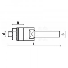 promo MANDRIN POUR FRAISE RAINURAGE