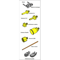 SERIE B EPAISSEUR 6 GUIDE PIGNON EMBOUT