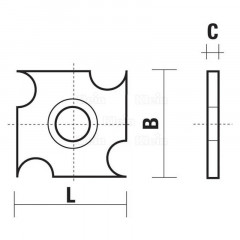 PLAQUETTES HW POUR RAINURES 979