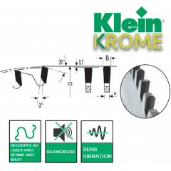 Lames HW au CHROME panneaux bilaminés - placage - plastiques