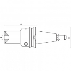 PORTE-OUTILS ISO30 SERRAGE HYDRO T516