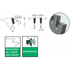 CDS-X6F lames HW pour adaptateur T128