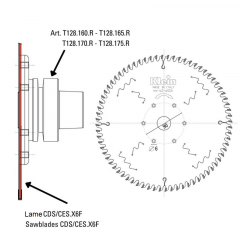 CES-X6F lames HW pour adaptateur T128