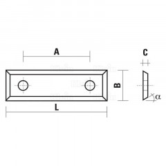 PLAQUETTES REVERSIBLES HW 4 COUPES