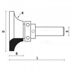 FRAISES HW E335  G335 POUR BORDS ARRONDIS Z  2