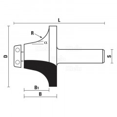 FRAISES HW  E383 - G383  A RAYON AVEC ROULEMENT Z  2