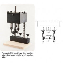 BLOC DE PERCAGE TRIMATIC POUR CHARNIERES