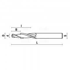 U230 FRAISES HS Z2 POUR ALUMINIUM