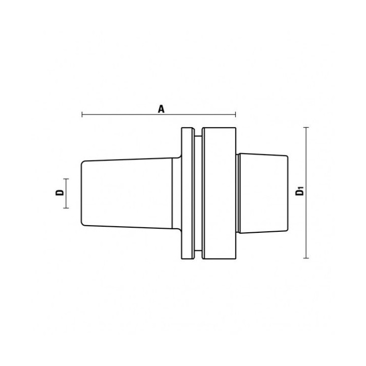 PORTE-OUTILS HSK63 EMMANCHEMENT A CHAUD T120