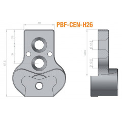 PORTE-OUTILS POUR BEDANES UNIVERSELS DOUBLE