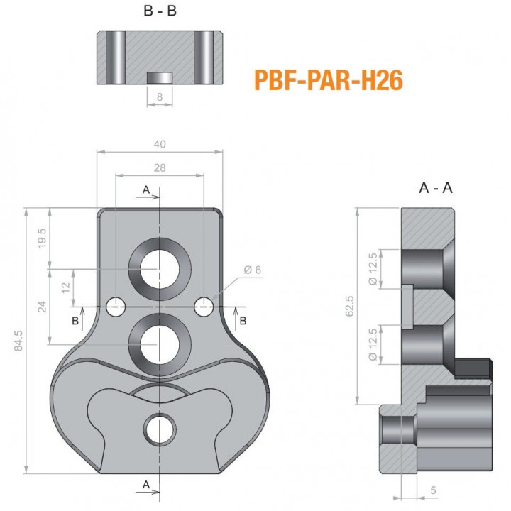 PORTE-OUTILS POUR BEDANES UNIVERSELS DOUBLE