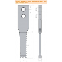 BEDANES MONOBLOCS POUR MORTAISEUSE "MAKA"