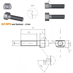 ACCESSOIRES POUR BEDANES "ALTERNAX"