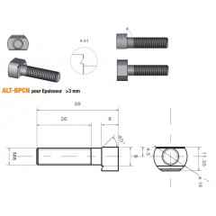 ACCESSOIRES POUR BEDANES "ALTERNAX"