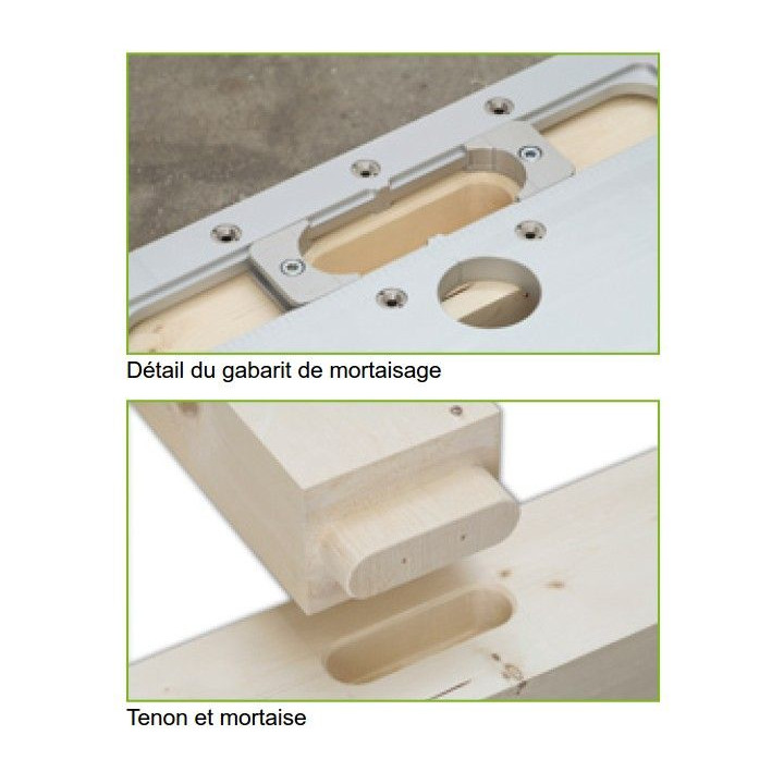 SET USINAGES MORTAISES ET TENONS ANGULAIRE
