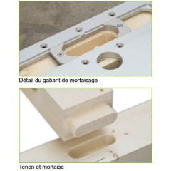 SET USINAGES MORTAISES ET TENONS ANGULAIRE