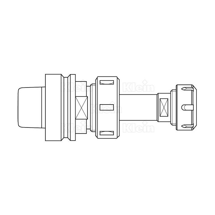 PORTE-OUTILS HSK63F ER16 G2.5  TJ118