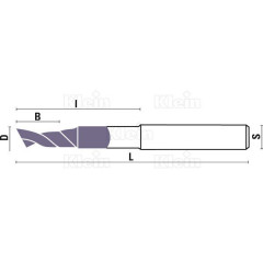 U202 FRAISES HS Z1DLC POUR ALUMINIUM 5% COBALT