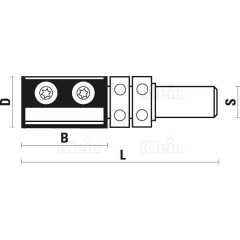 FRAISES  W116 - A PLAQUETTES HW  DOUBLE ROULEMENT