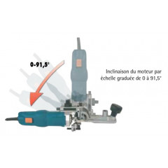 FR292R AFFLEUREUSE DE CHANT INCLINABLE