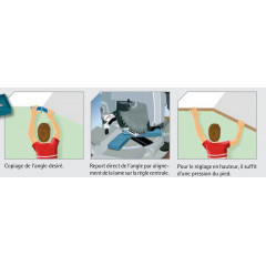 FR292R AFFLEUREUSE DE CHANT INCLINABLE