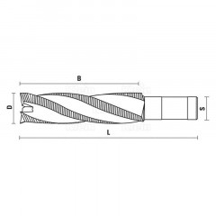 T244 FRAISE HS Z3 POUR MACHINES "HUNDEGGER"