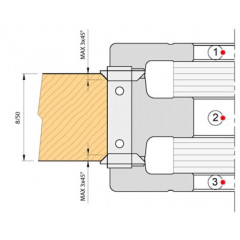 PORTE-OUTILS A CALIBRER AVEC CASSAGE D'ARÊTES