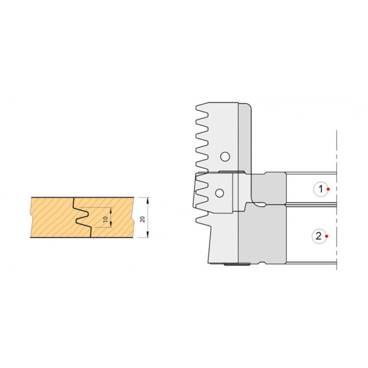 PORTE-OUTILS EXTENSIBLE POUR ABOUTAGE