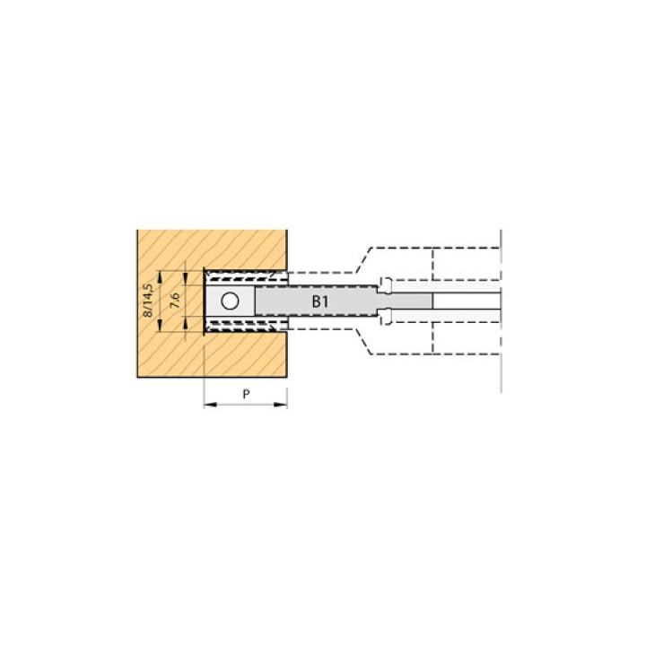 PORTE-OUTILS  EXTENSIBLE POUR RAINURES A PLAQUETTES HW