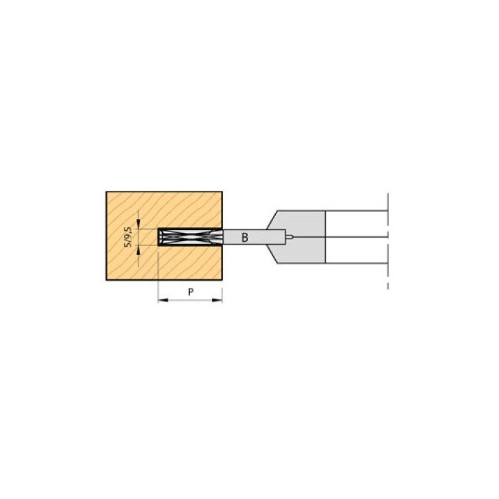 PORTE-OUTILS  EXTENSIBLE POUR RAINURES A PLAQUETTES HW