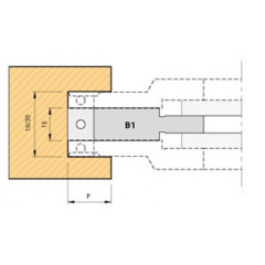 PORTE-OUTILS  EXTENSIBLE POUR RAINURES A PLAQUETTES HW