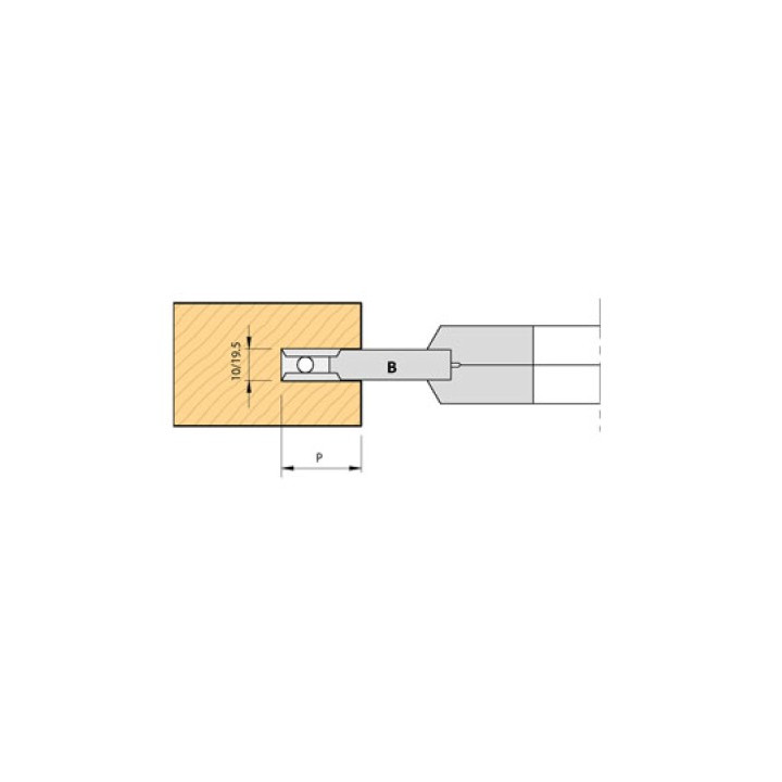 PORTE-OUTILS  EXTENSIBLE POUR RAINURES DE 10 A 40MM