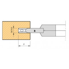 PORTE-OUTILS  EXTENSIBLE POUR RAINURES DE 10 A 40MM