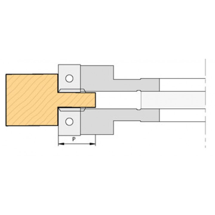 PORTE-OUTILS  EXTENSIBLE POUR RAINURES DE 15.3 A 44.5MM