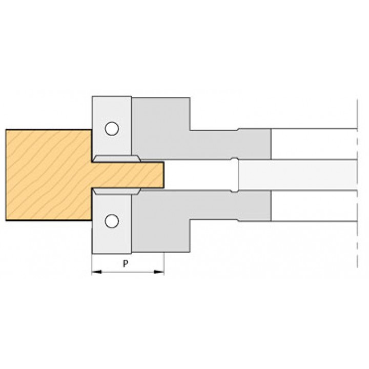 PORTE-OUTILS  EXTENSIBLE POUR RAINURES DE 20 A 59.5MM