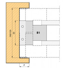 PORTE-OUTILS  EXTENSIBLE POUR RAINURES DE 5 A 19.5MM