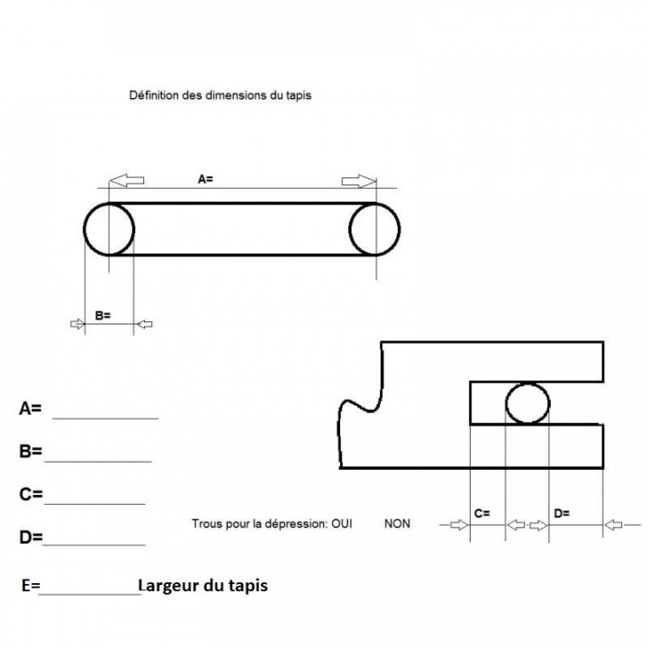 TAPIS ENTRAINEMENT CALIBREUSES PONCEUSES