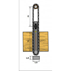 SERIE B EPAISSEUR 6 GUIDE PIGNON EMBOUT